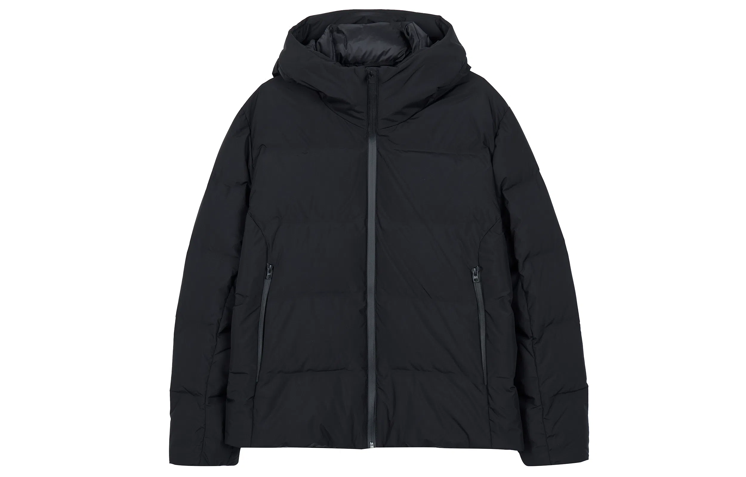 UNIQLO Down Jacket Hoodie Amber Black