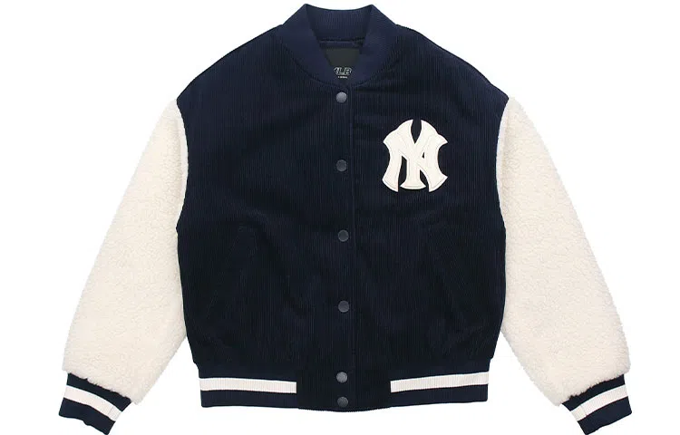 MLB Corduroy Baseball Jacket Navy