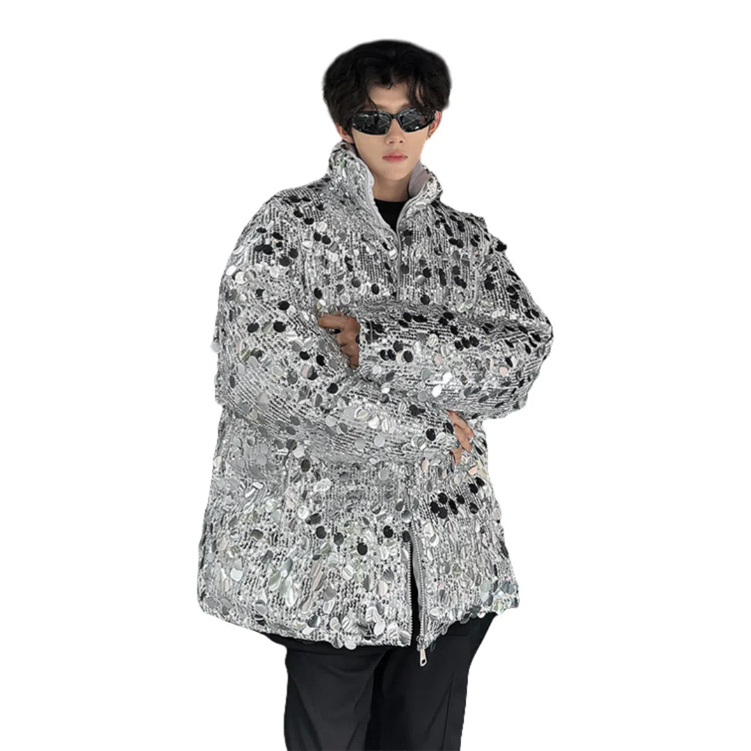 MIIRACER Silver Sequin Jacket