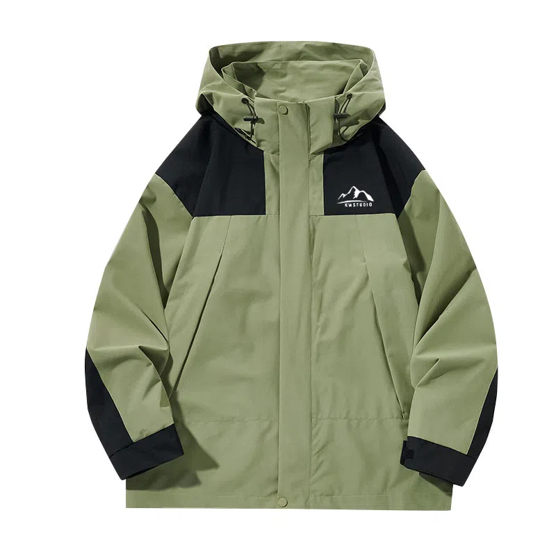 KW Mountain Print Windproof Waterproof Jacket