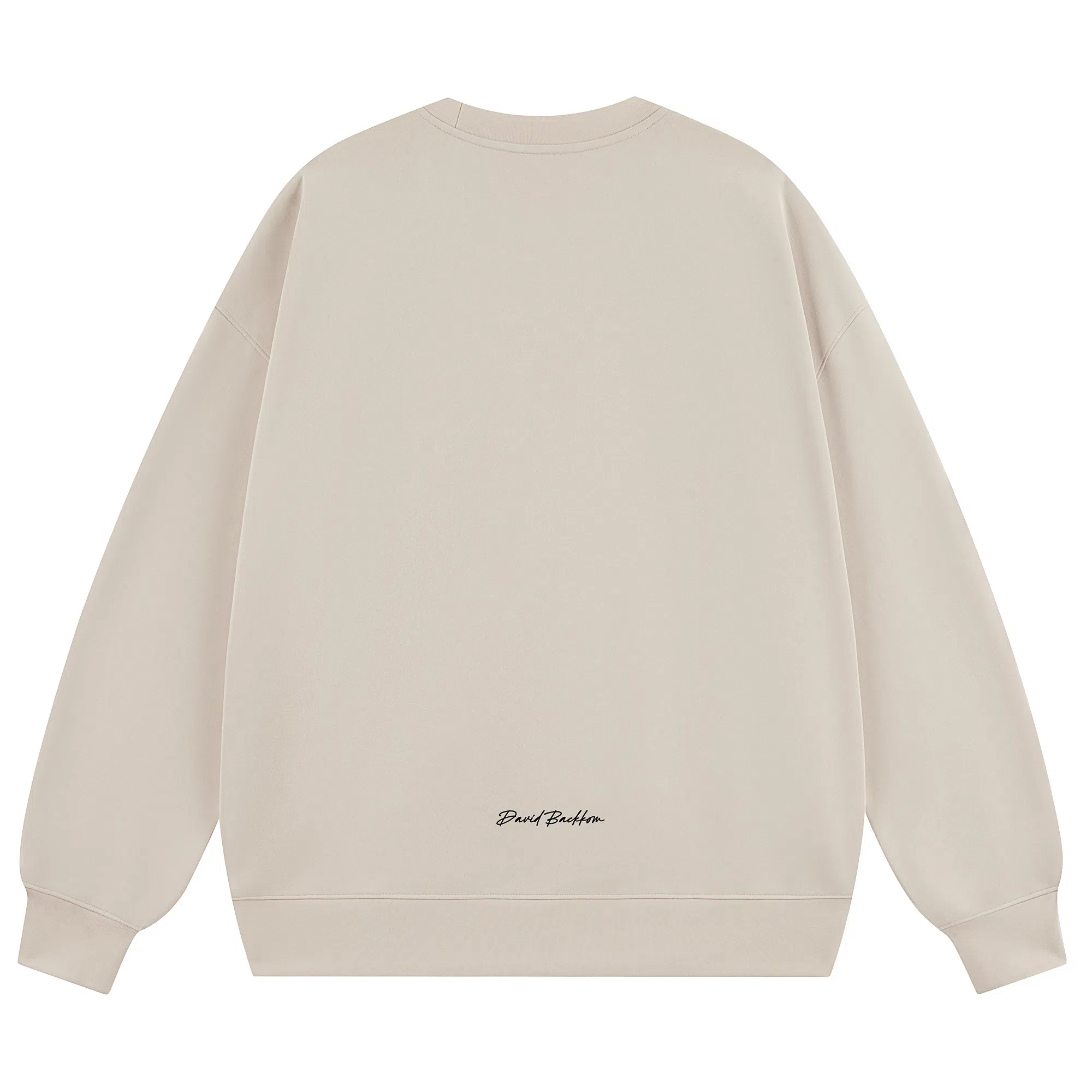 大卫贝肯 简约基础款美式复古纯色日常通勤百搭圆领休闲宽松落肩袖套头卫衣 男女同款