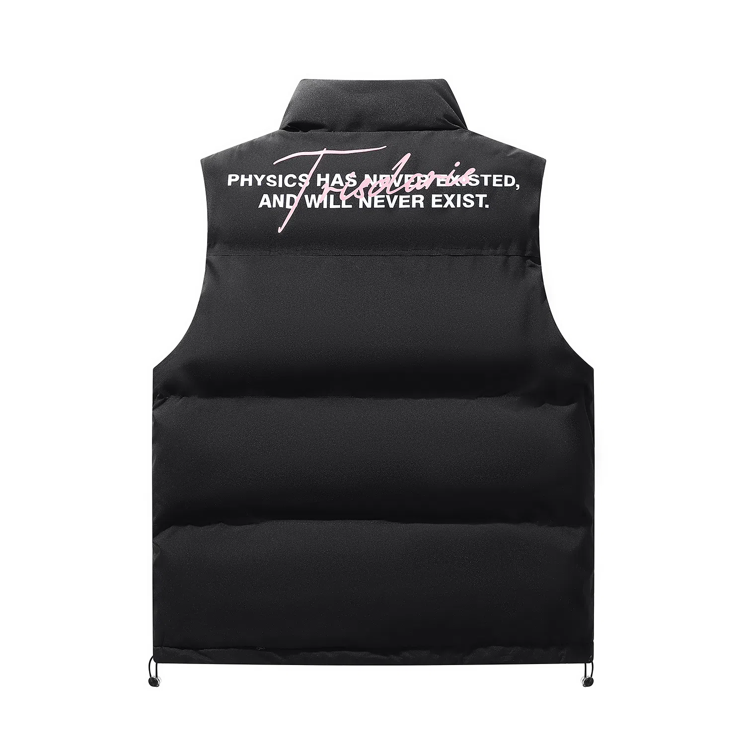 三体 文明系列 撞色拼接美式复古简约基础款字母印花百搭立领开衫户外工装机能风休闲宽松保暖加厚舒适防风无袖马甲 男女同款