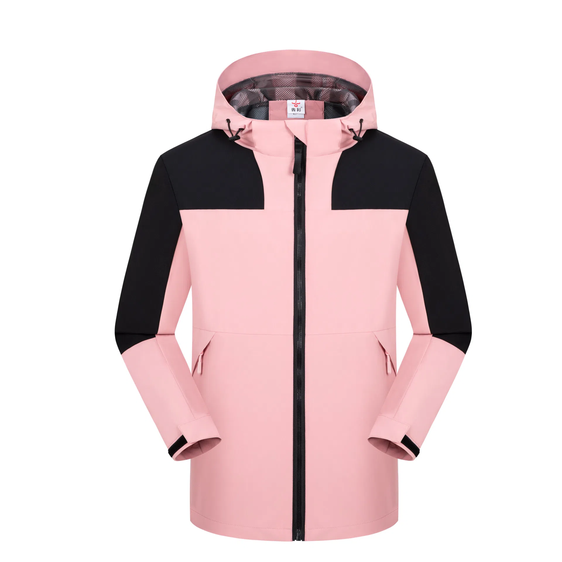 浪莎  户外薄款登山宽松连帽  防水防风透气速干冲锋衣 男女同款