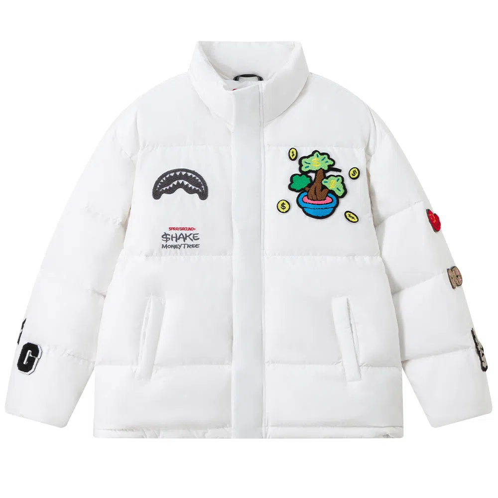 SPRAYGROUND x Money Tree Shark Mouth Down Jacket