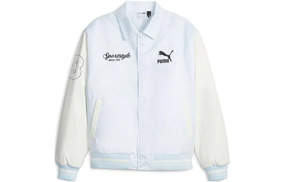 PUMA Colorblock Letter Print Jacket