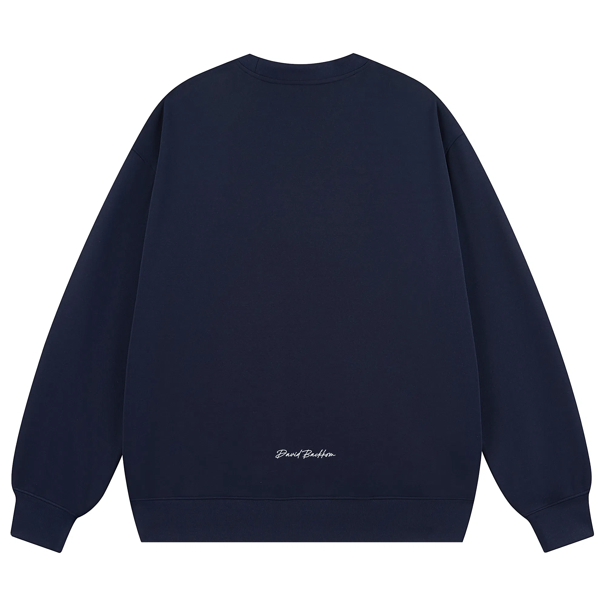 大卫贝肯 简约基础款美式复古纯色日常通勤百搭圆领休闲宽松落肩袖套头卫衣 男女同款