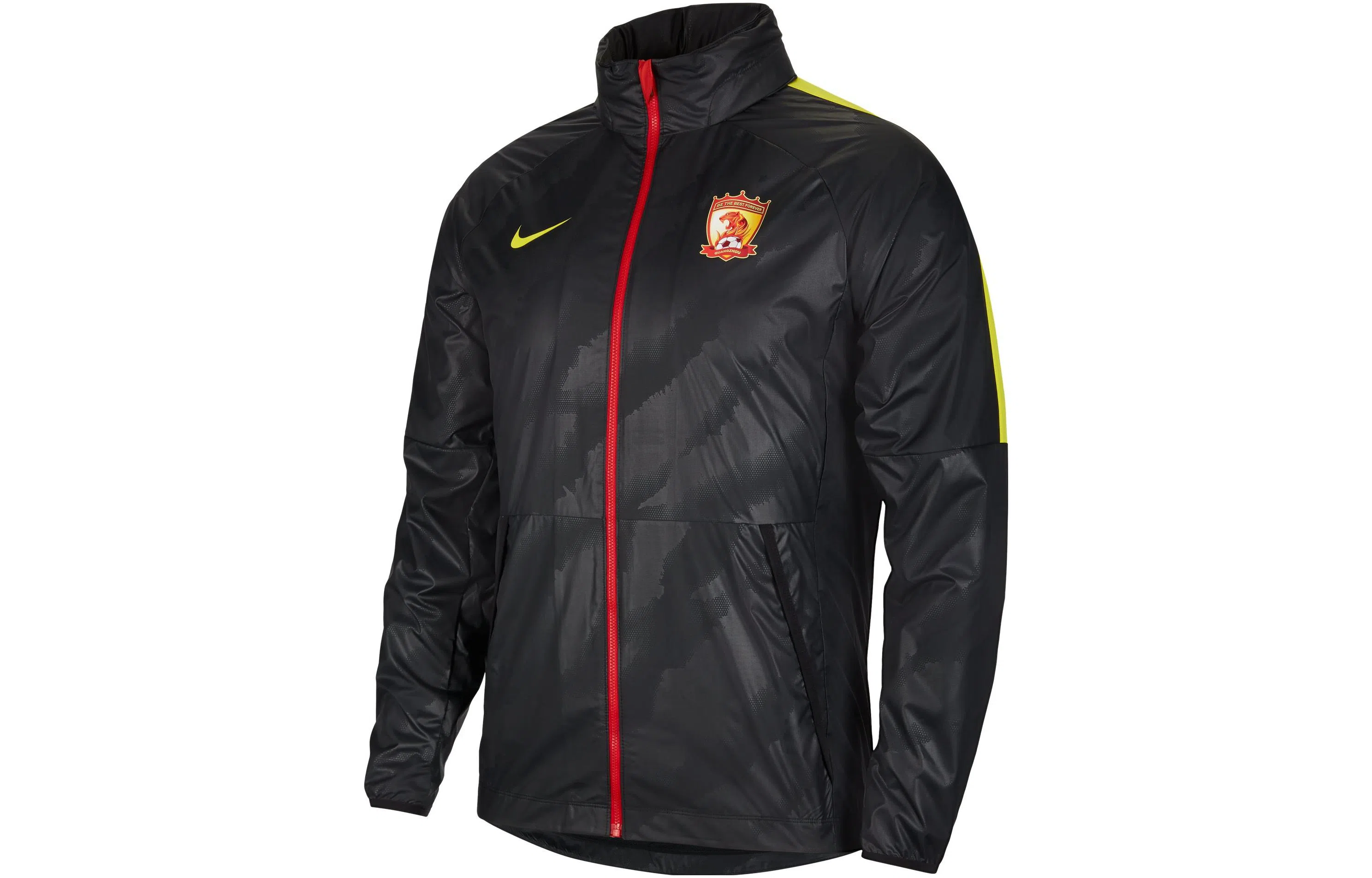 Nike AWF Jacket Black/Opti Yellow/Sport Red