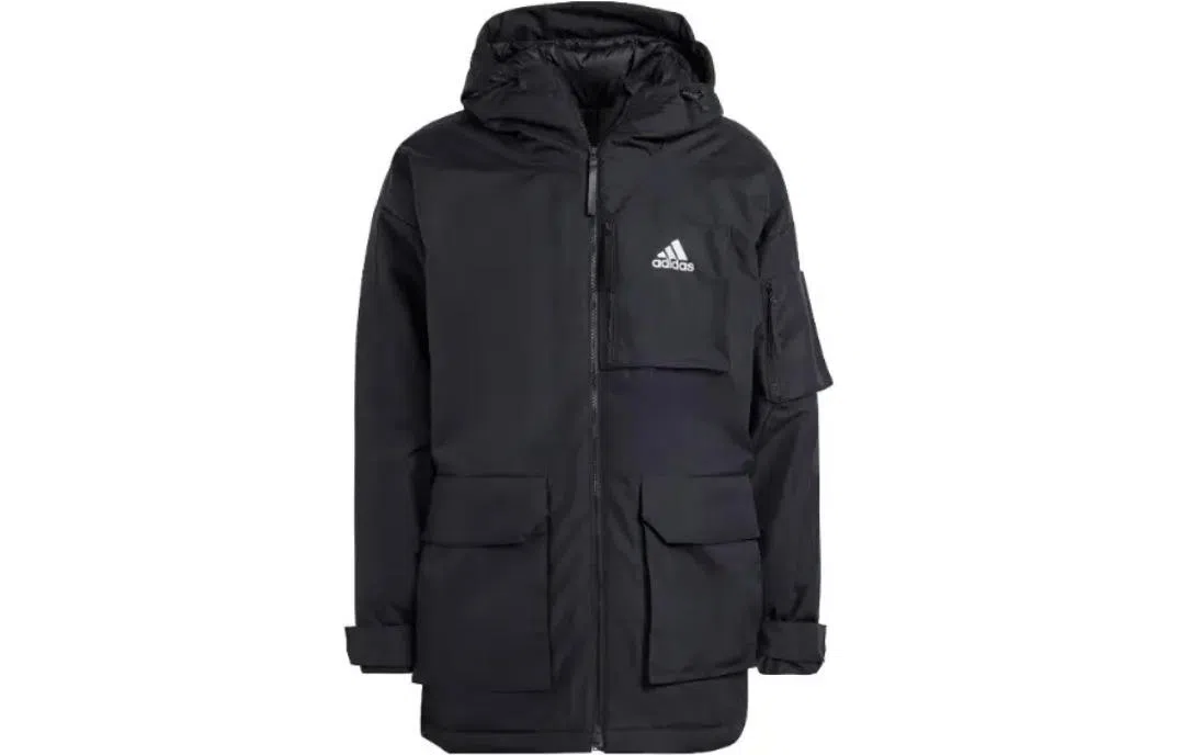 adidas Logo Print Down Jacket