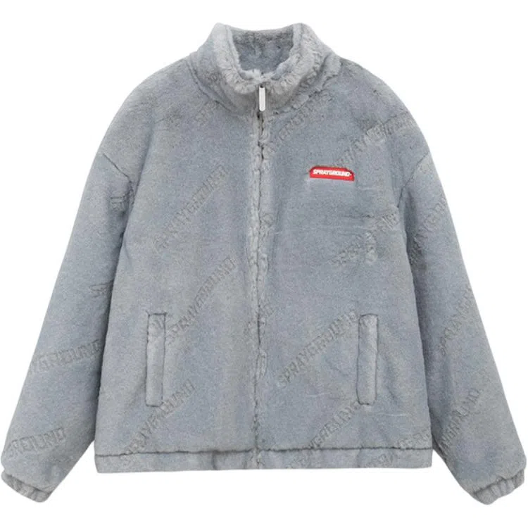 SPRAYGROUND Shark Gradient Letter Fleece Jacket