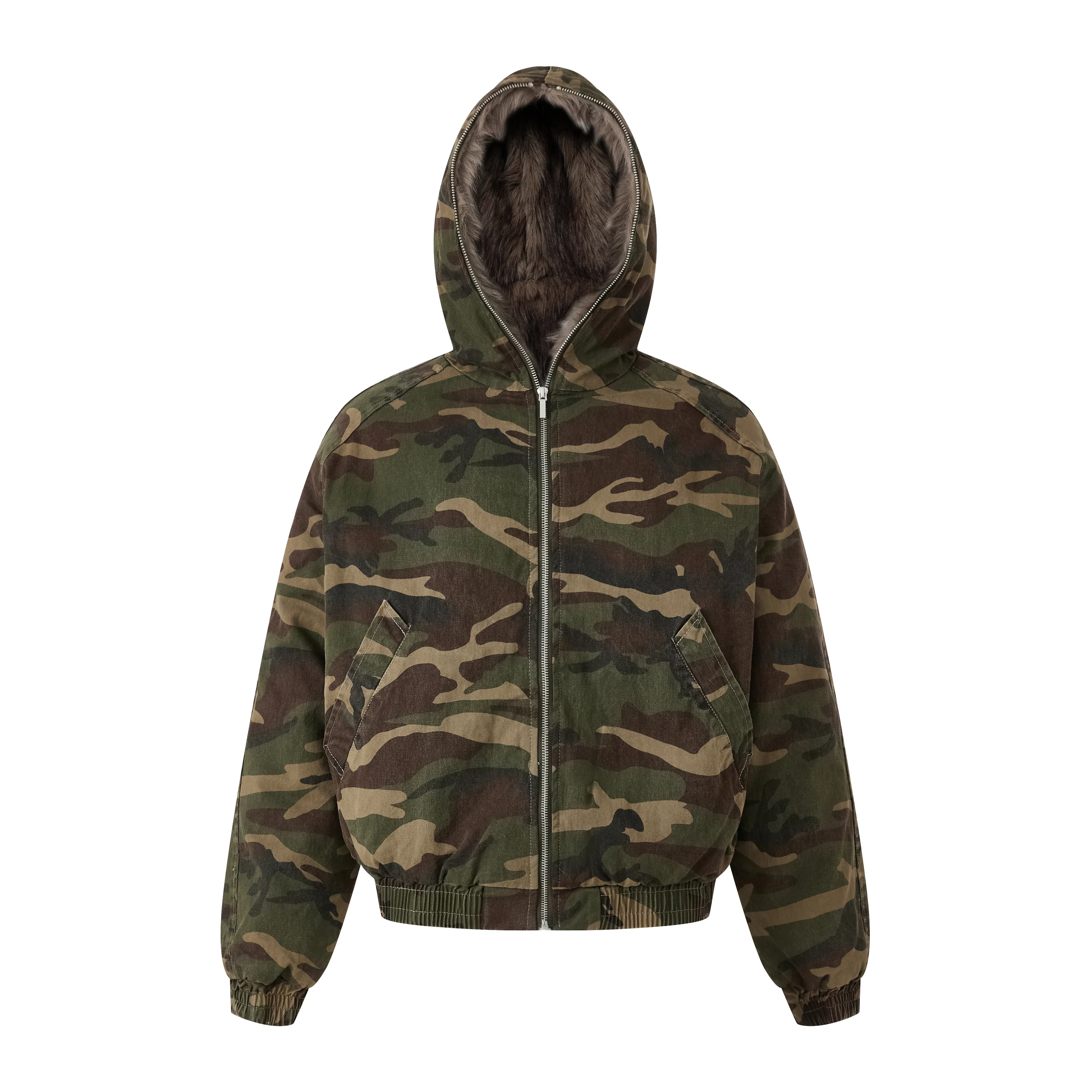 PEDLOR Camo Puffer Jacket