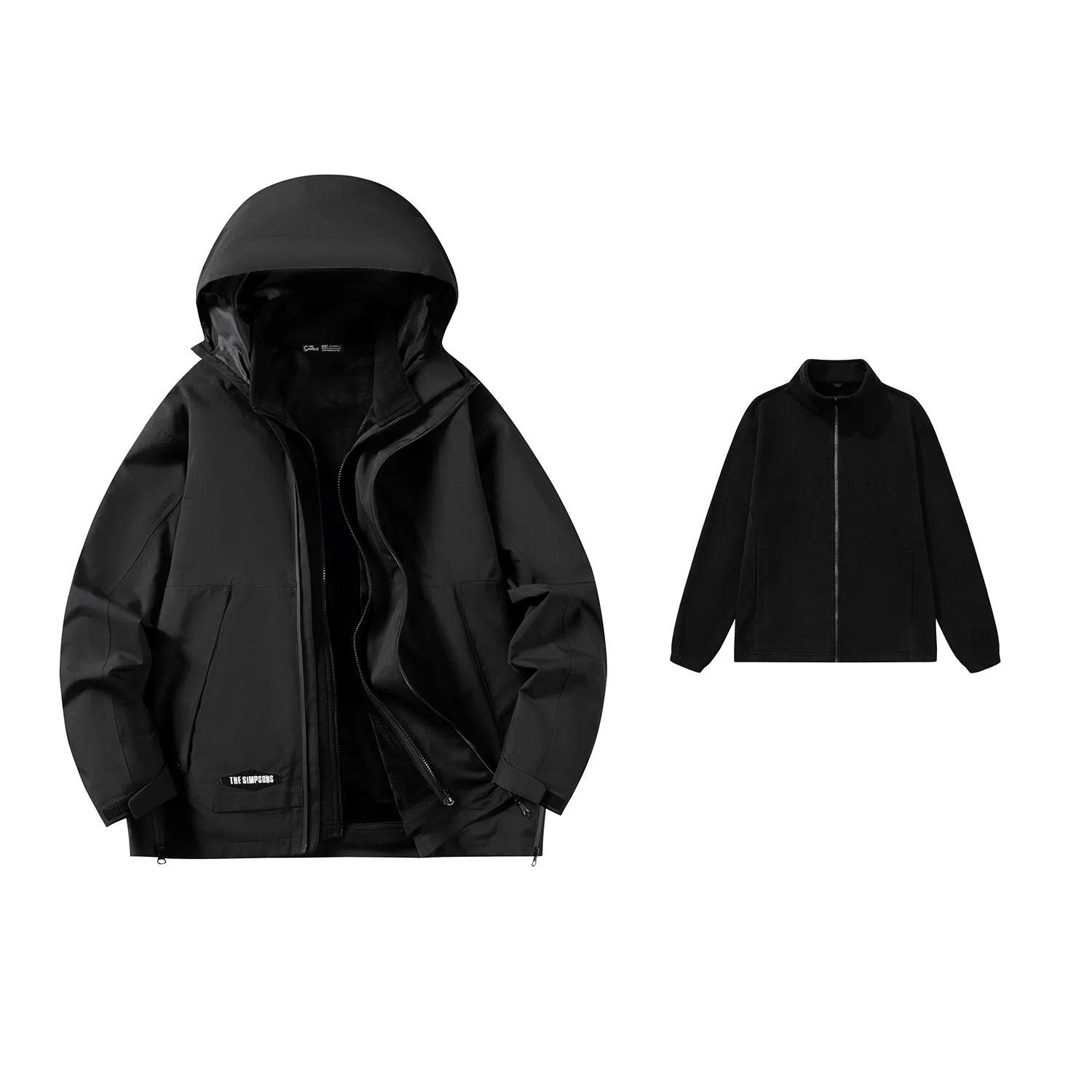 The Simpsons Embroidered 3-in-1 Waterproof Jacket