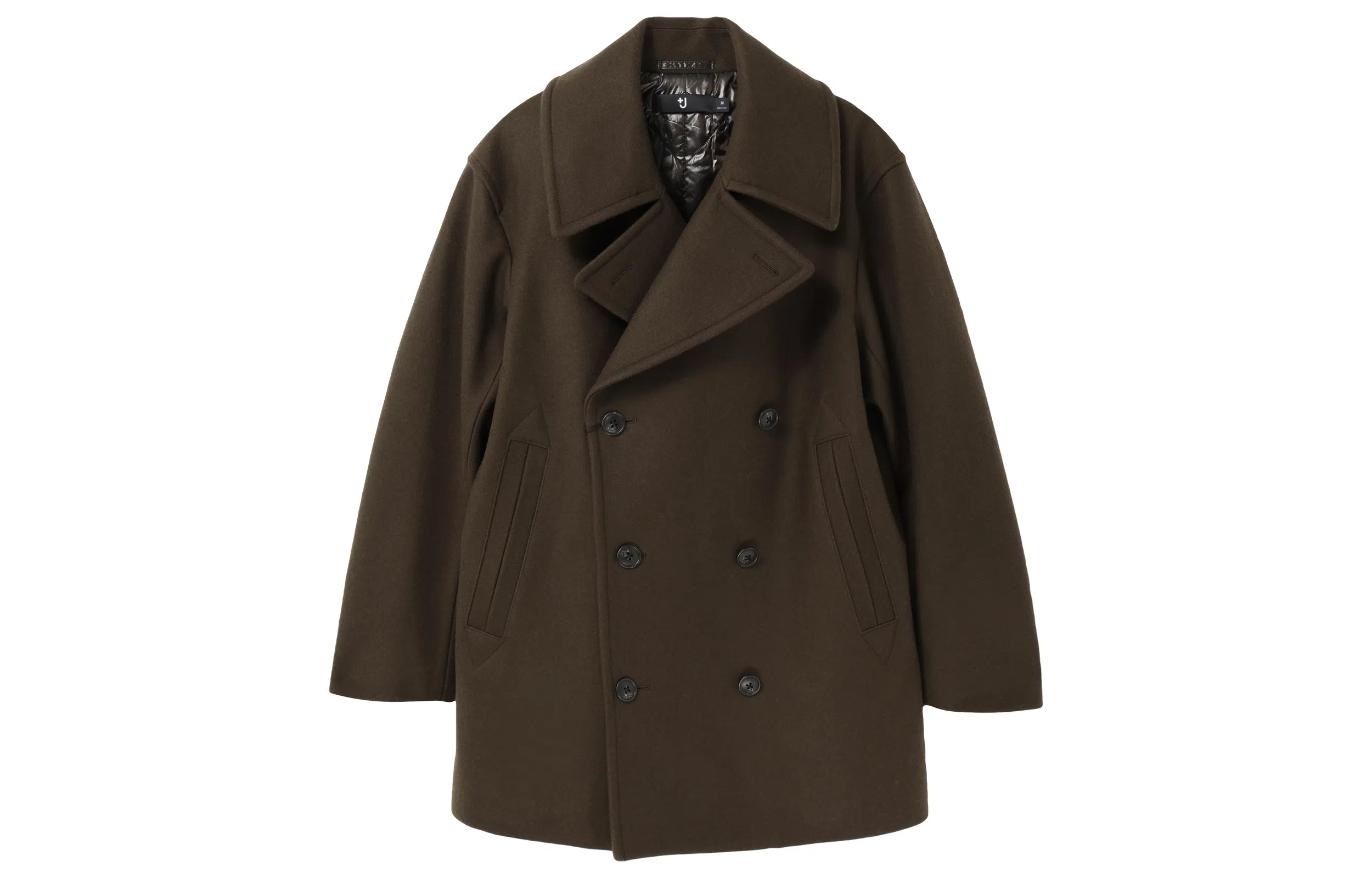 UNIQLO x Jil Sander FW20 Double-Breasted Coat Olive