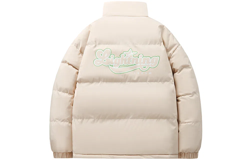 Lightning X Storm Retro College Style Puffer Jacket