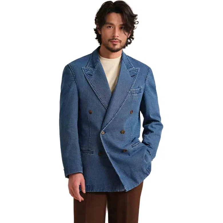 CULTUM Italian Series Denim Blue Blazer