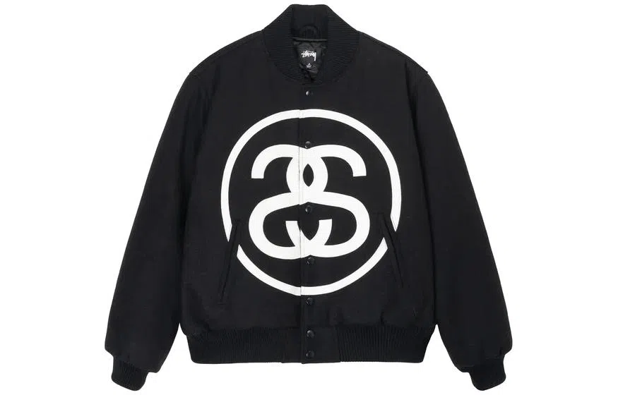 Stussy SS-LINK Varsity Jacket Black