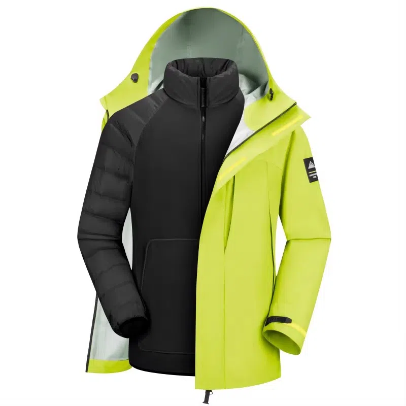 阿尔卑斯  户外登山连帽  防水防风防紫外线耐磨防静电抗菌防泼水防雨冲锋衣 男女同款