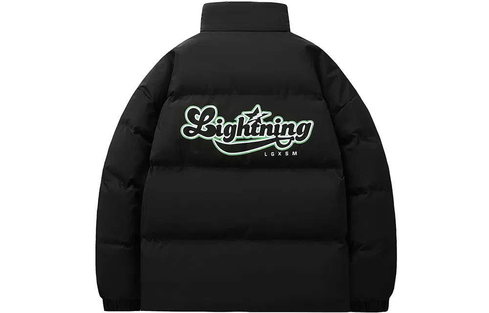 Lightning X Storm Retro College Style Puffer Jacket