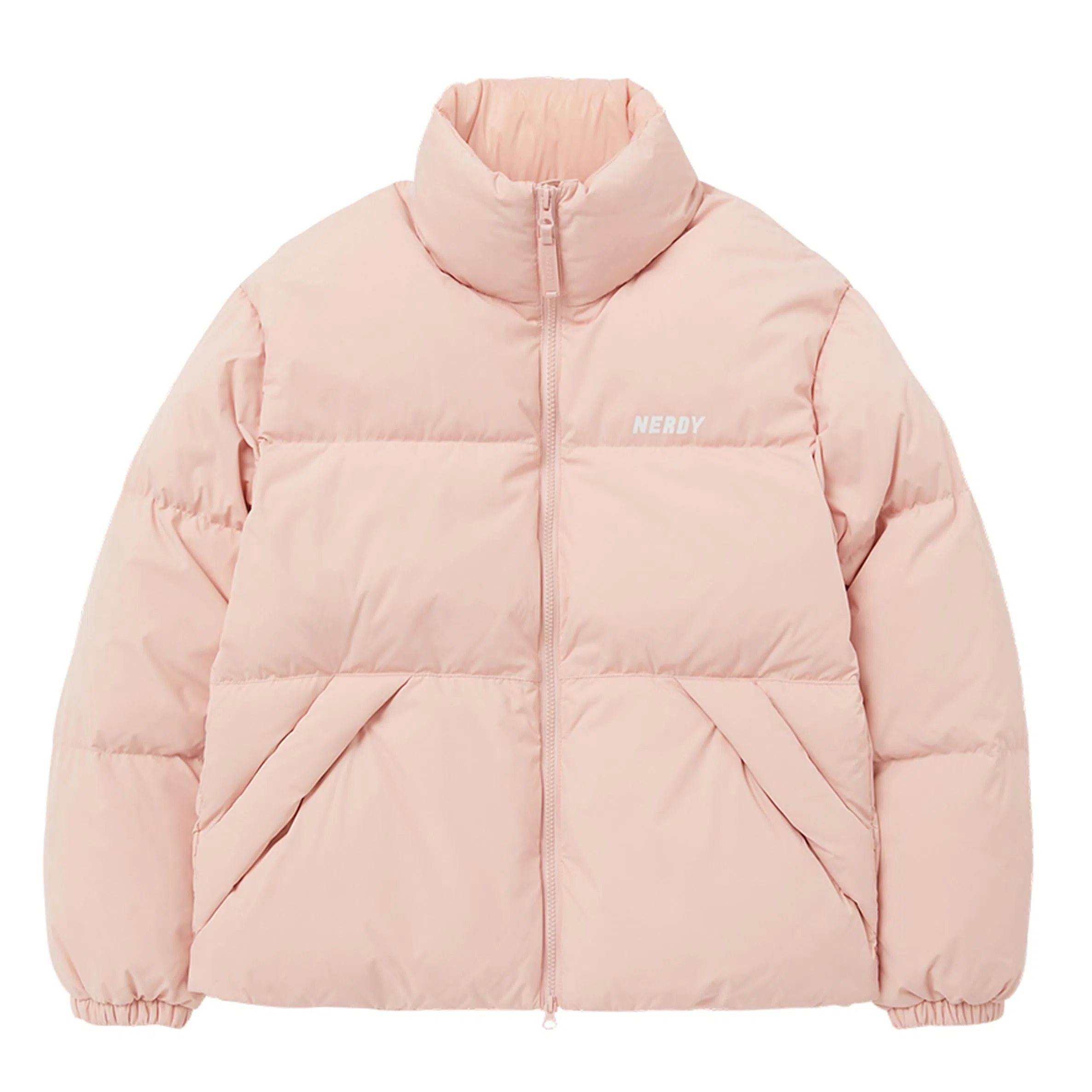 NERDY Classic Logo Down Jacket Pink