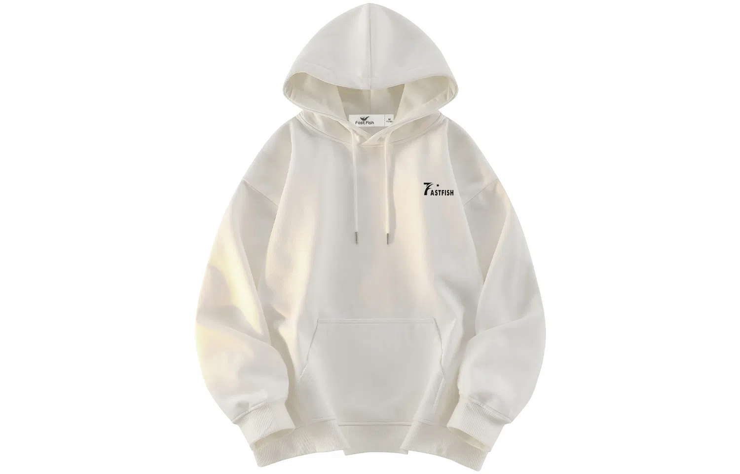 快鱼 韩系时尚重磅个性简约印花基础款多巴胺休闲时尚舒适宽松百搭无性别主义连帽卫衣 男女同款 酒红