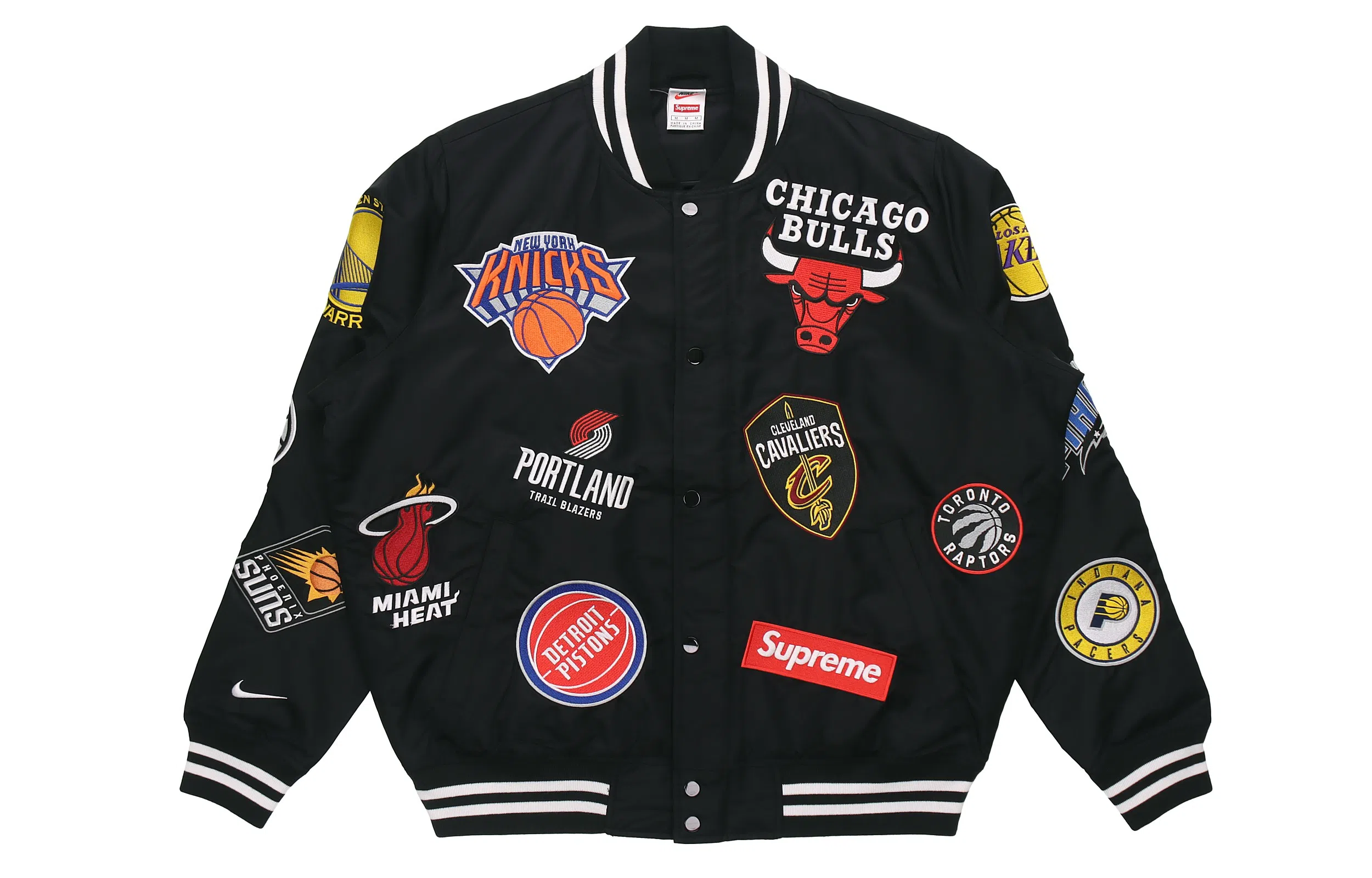 Supreme x Nike NBA Teams Warm-Up Jacket Black