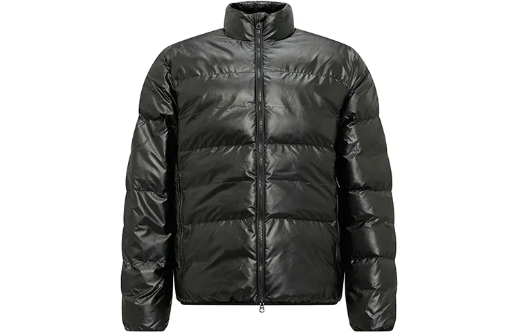Emporio Armani EA7 Quilted Cotton Jacket Black