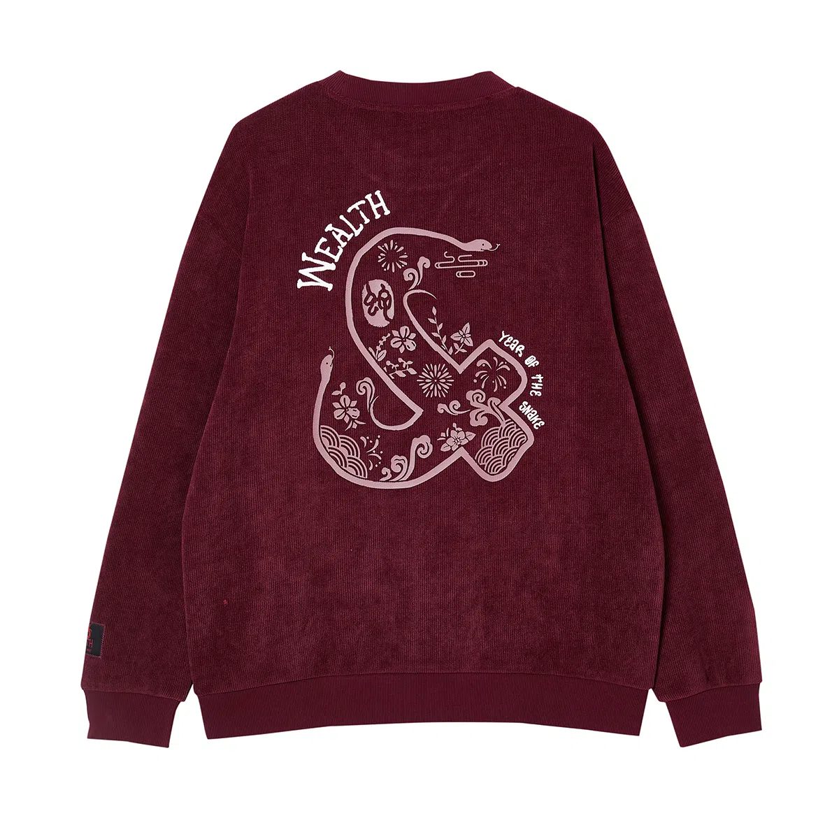 JACK JONES CNY Crewneck Sweatshirt Burgundy
