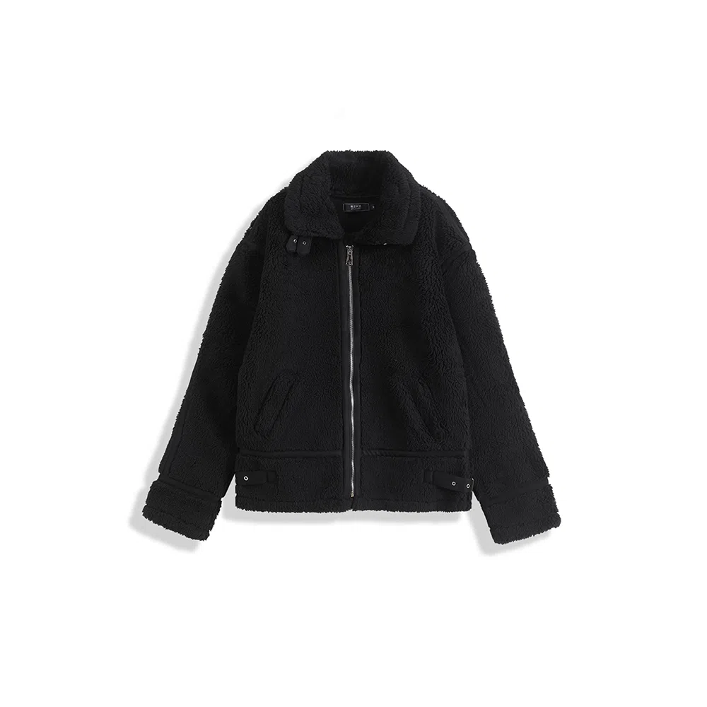 我是大卫 羊羔毛摇粒绒韩系保暖加厚绒感外套 男女同款