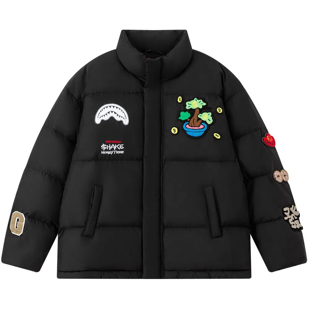 SPRAYGROUND x Money Tree Shark Mouth Down Jacket