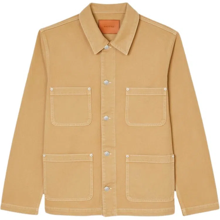 Sandro Denim Jacket Beige