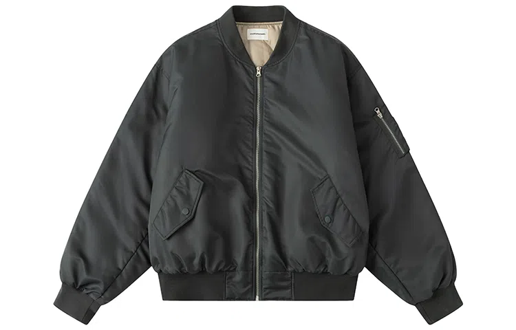 Country Moment Flight Jacket Deep Green Gray