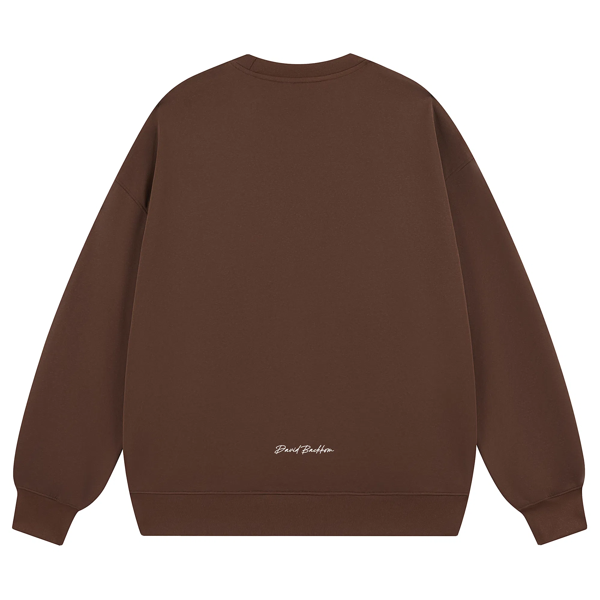 大卫贝肯 简约基础款美式复古纯色日常通勤百搭圆领休闲宽松落肩袖套头卫衣 男女同款