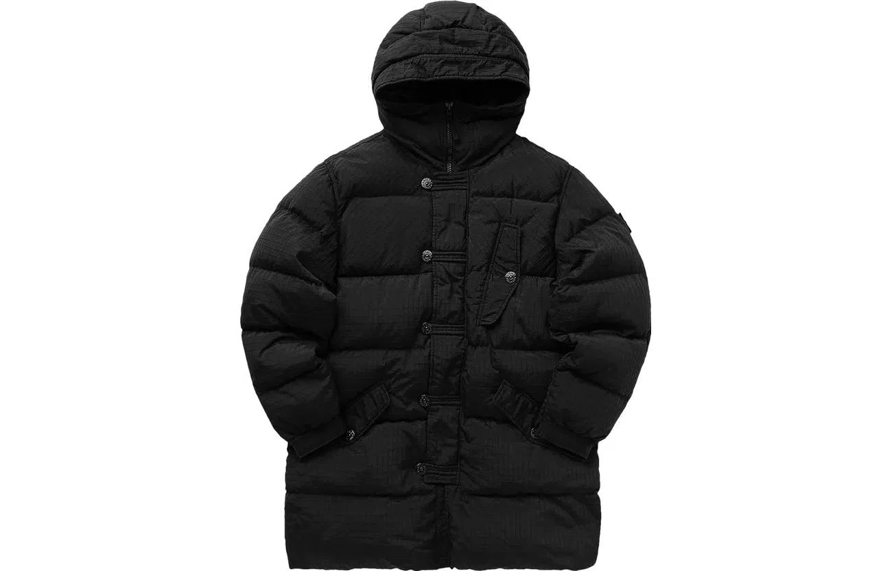 Stone Island Black Hoodie Jacket