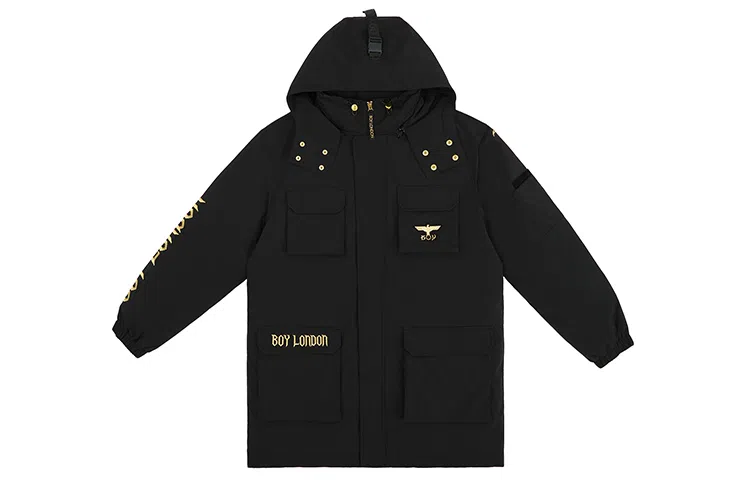 Boy London FW22 Black Hooded Down Jacket