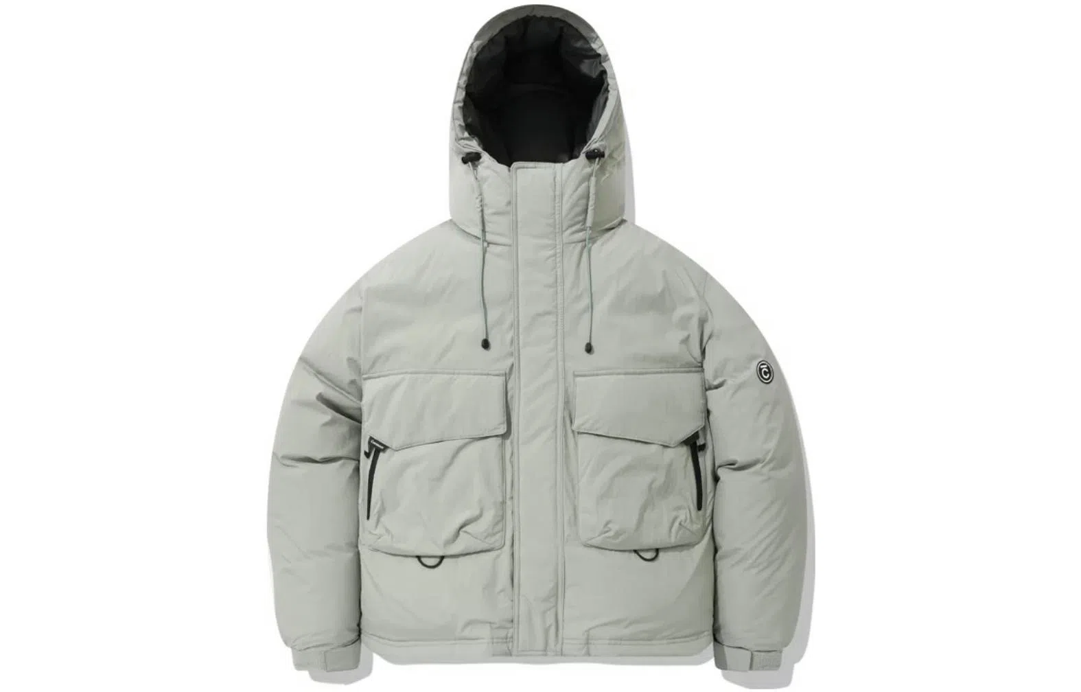 COVERNAT Hooded Down Jacket Grey Green