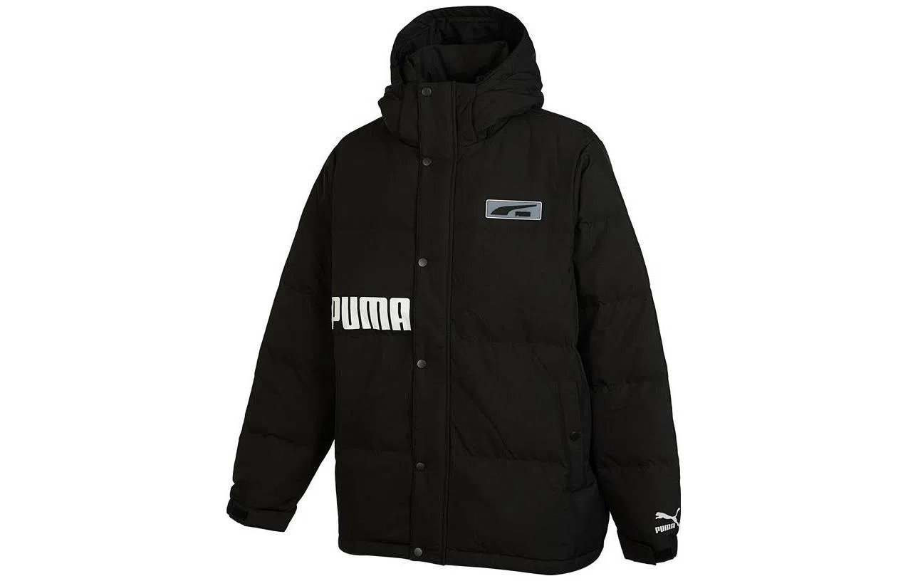 PUMA Hooded Down Jacket Black