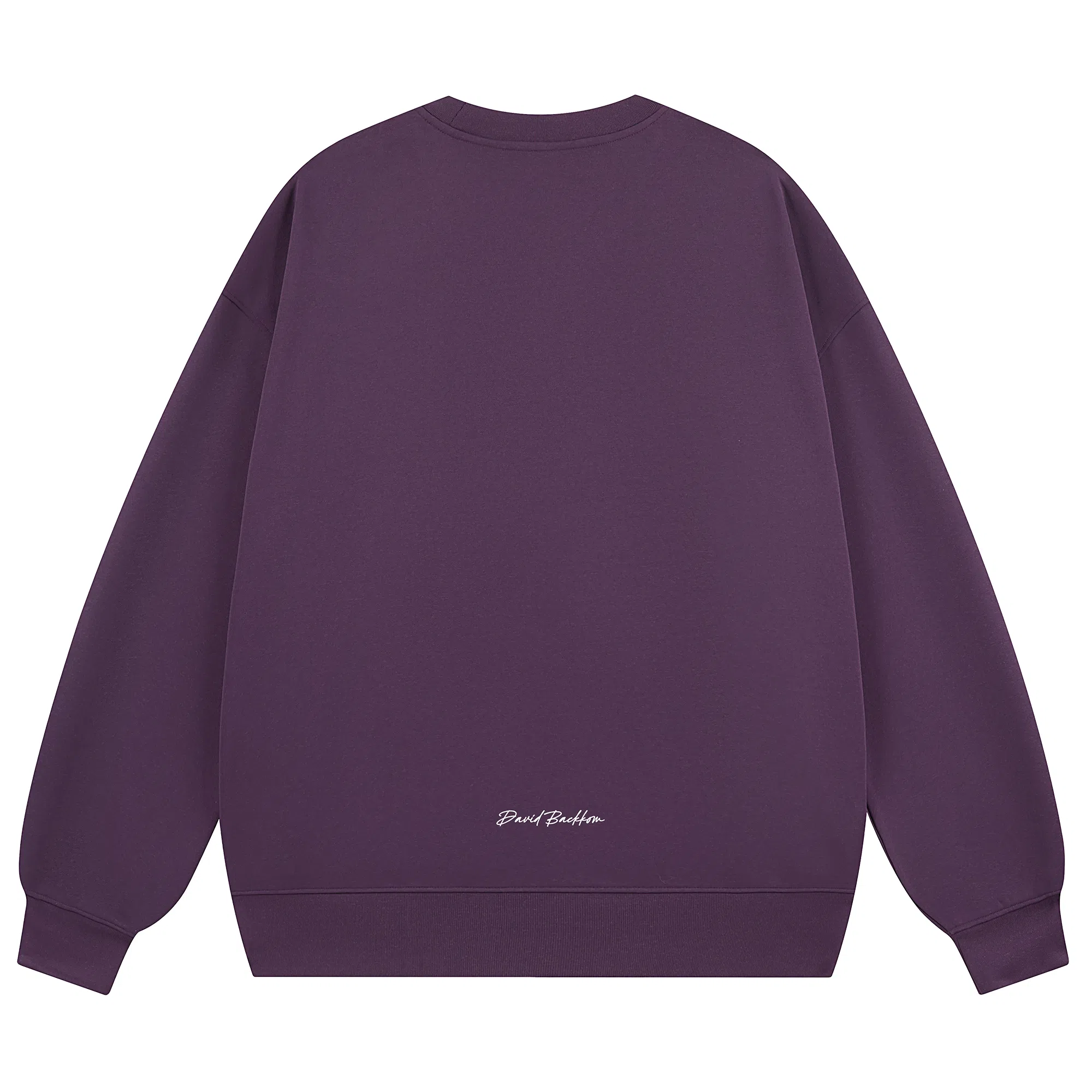 大卫贝肯 简约基础款美式复古纯色日常通勤百搭圆领休闲宽松落肩袖套头卫衣 男女同款