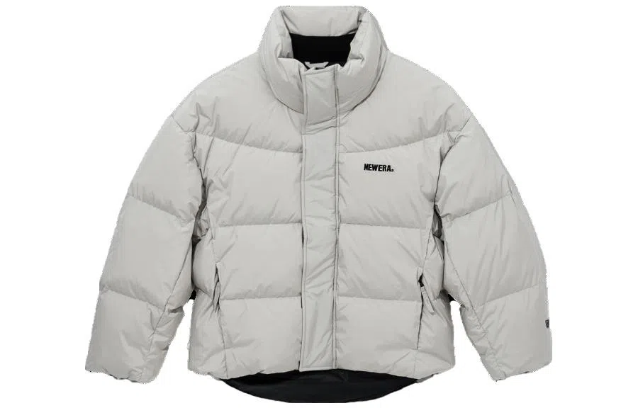 New Era Long Sleeve Down Jacket Light Grey