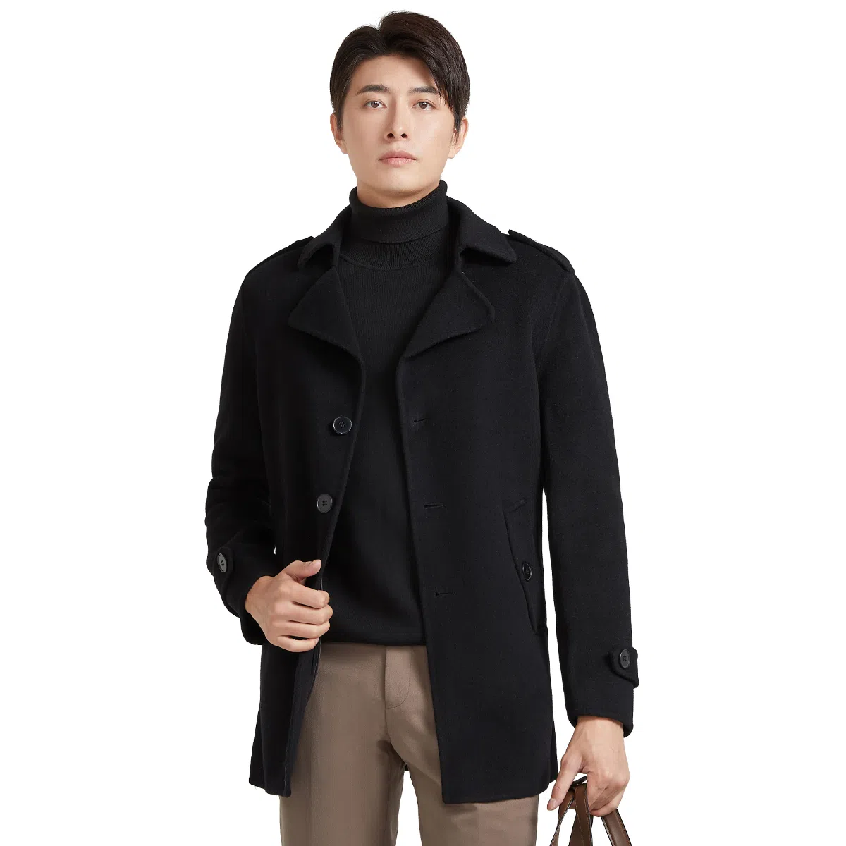 KAISER Wool Coat Black