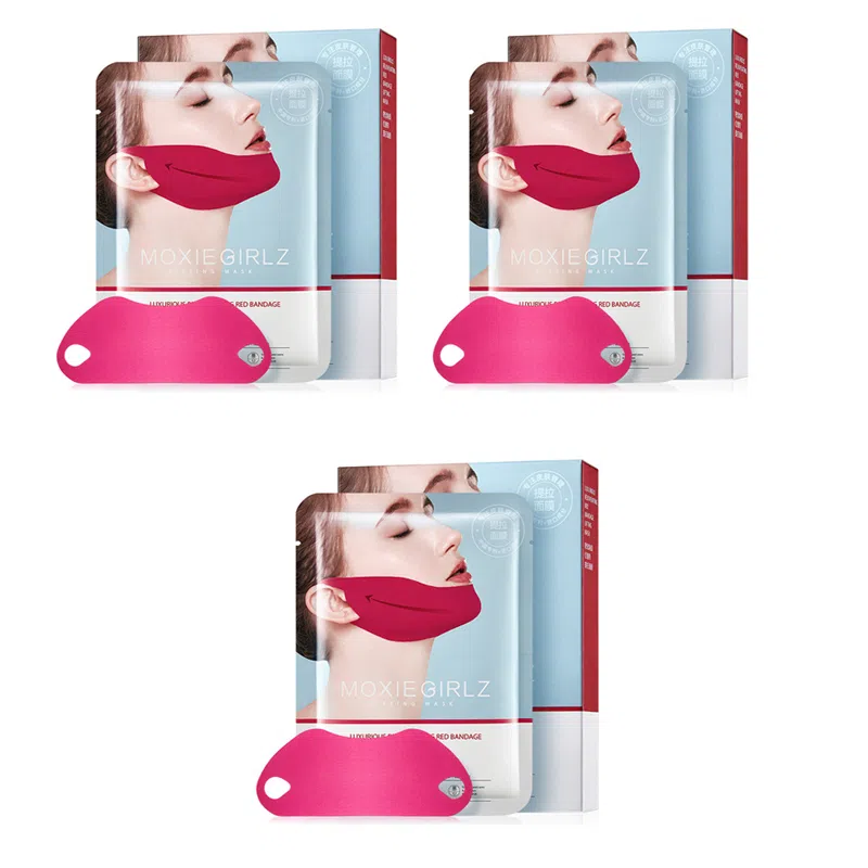 慕斯女孩 奢宠焕颜红绷带提拉面膜 紧致 油性肤质干性肤质 补水保湿