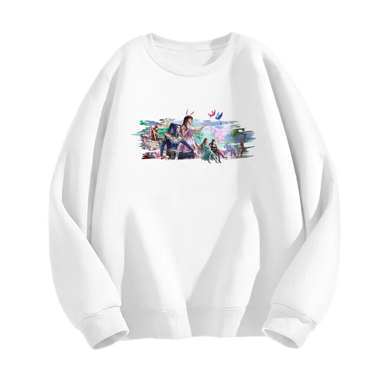 腾讯视频草场地 斗罗大陆动画设计唐门庆典全员款国风动漫休闲简约圆领卫衣 男女同款