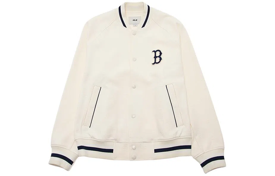 MLB Boston Red Sox Cream Baseball Jacket