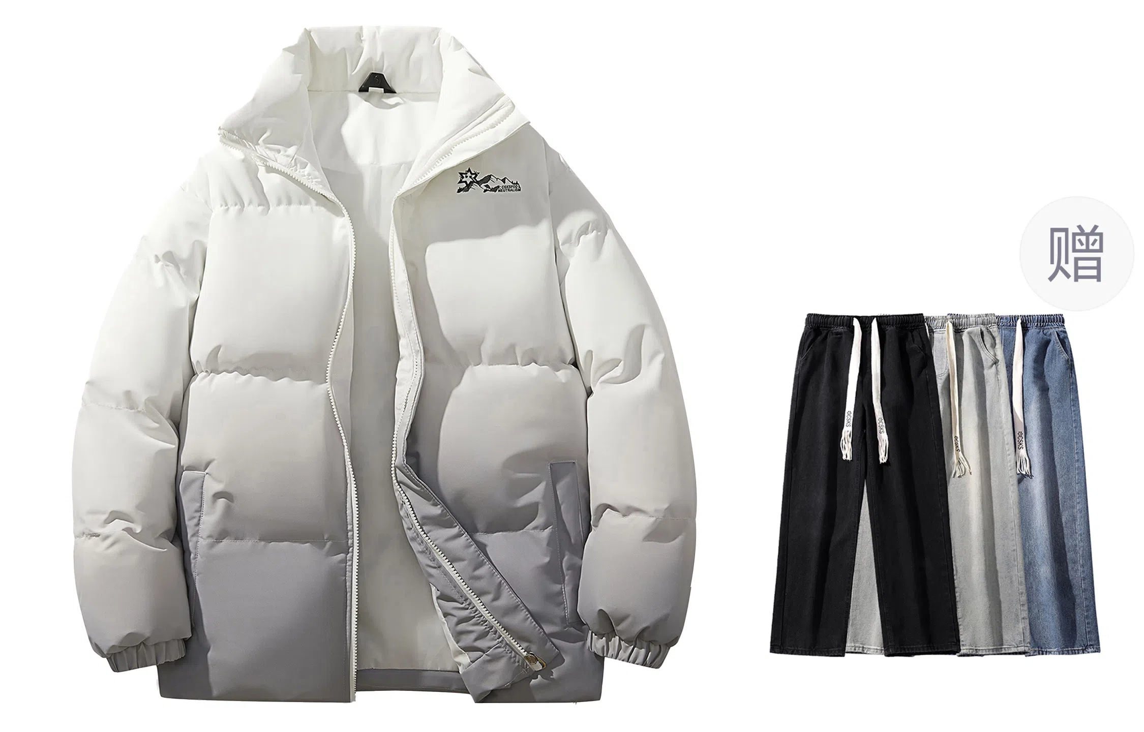 CSKS Retro Star Logo Puffer Jacket