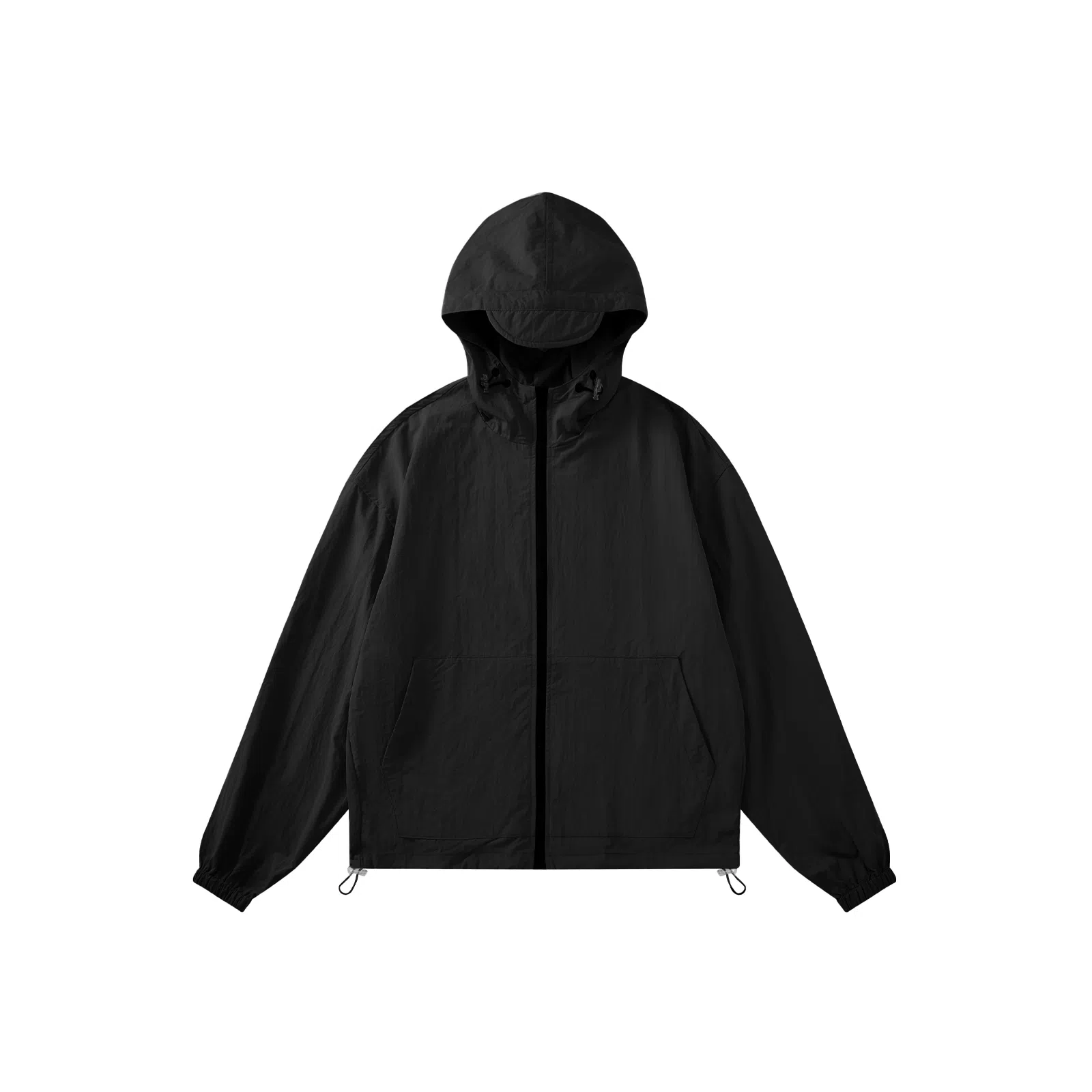 我是大卫 美式高街个性户外连帽防晒短款设计抽绳夹克外套 男女同款