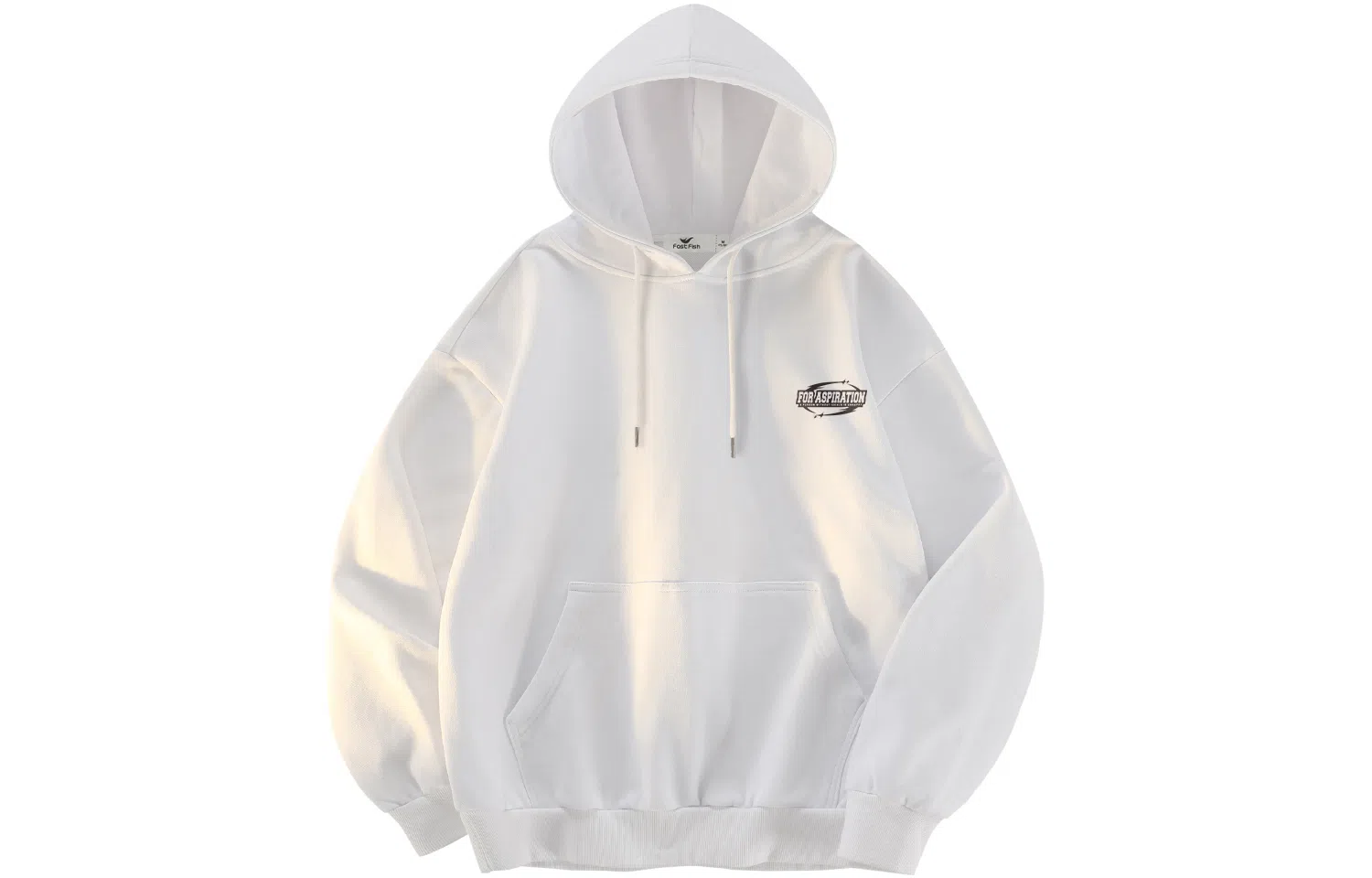 快鱼 韩系高级感街头时尚氛围感重磅个性手绘印花宽松舒适简约休闲无性别主义日常通勤必备连帽卫衣 男女同款 藏青