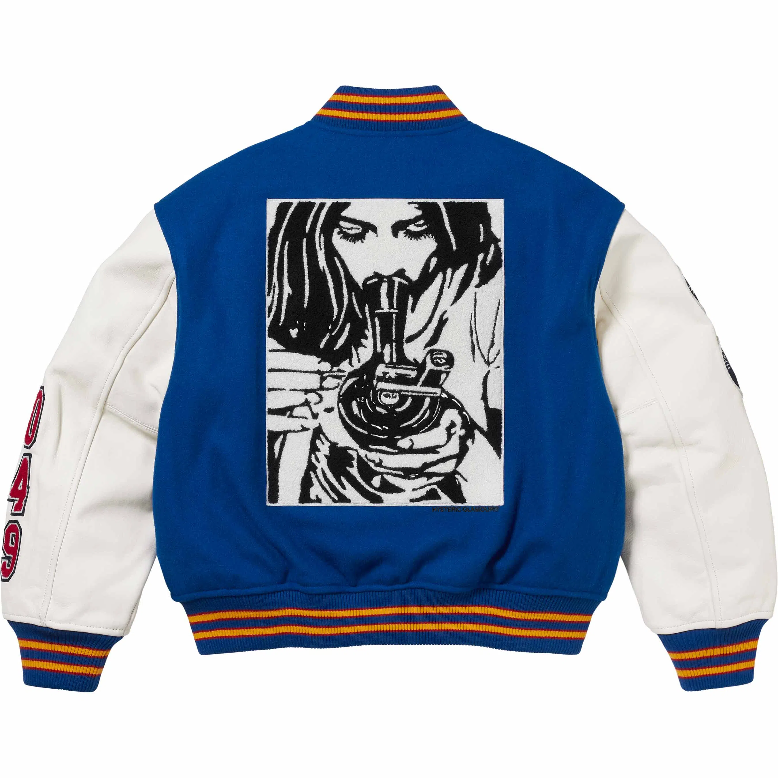 Supreme x HYSTERIC GLAMOUR FW24 WEEK13 Varsity Jacket