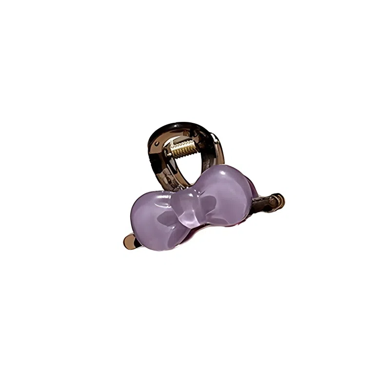 水中玉 蝴蝶结抓夹高级感发卡后脑勺小号夹子鲨鱼夹发饰侧边夹头饰 亚克力 发夹 女款