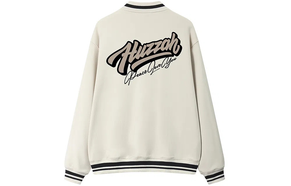 Huzzah Basic Logo Baseball Jacket