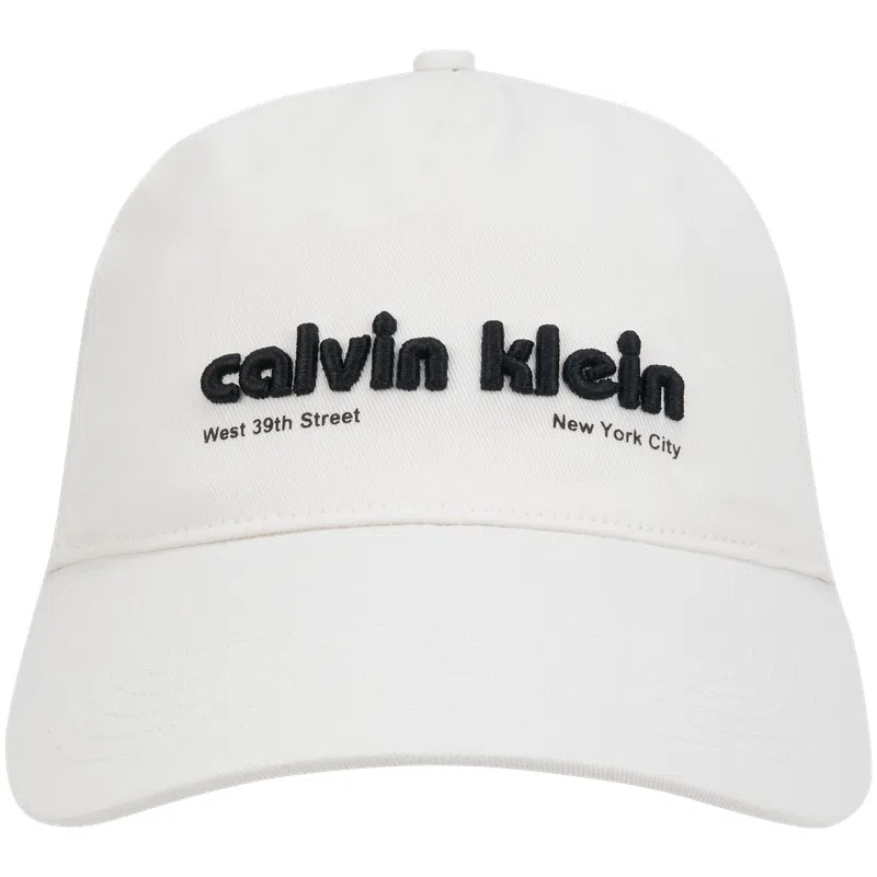 Calvin Klein Classic Embroidered Cap Moonlight White