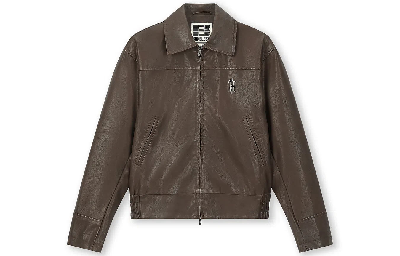 BONELESS Vintage Washed Leather Jacket