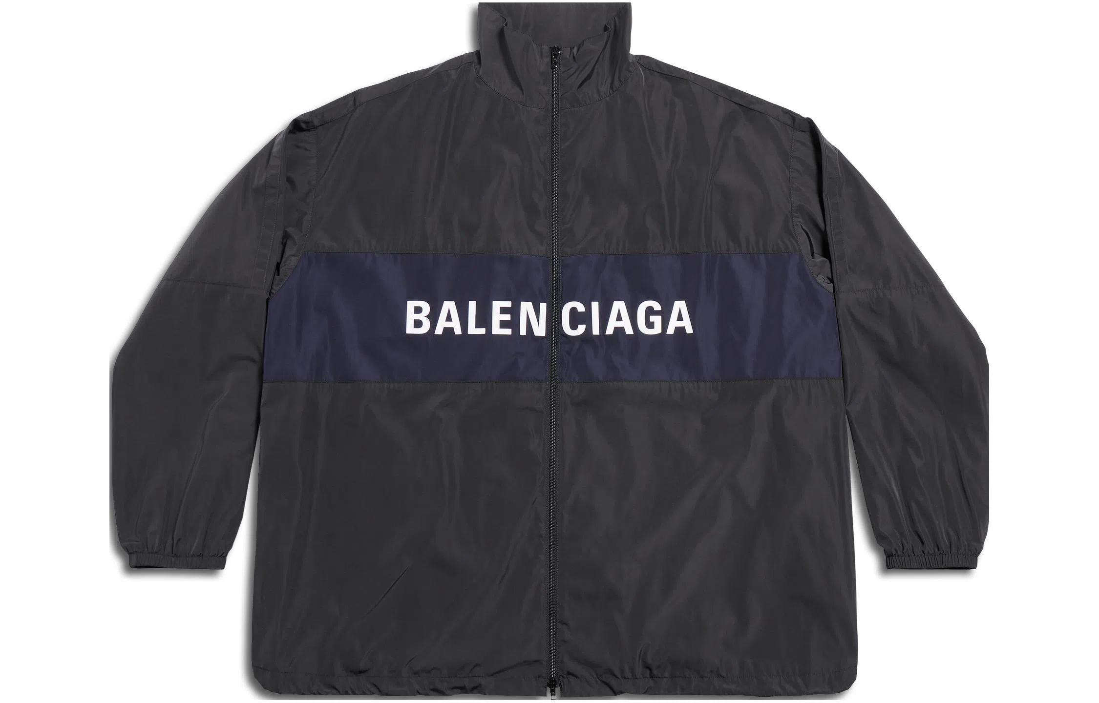 Balenciaga FW23 Zip-Up Jacket In Black